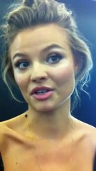 Magdalena Frackowiak backstage at Dolce & Gabbana's Spring/Summer 2012 show!