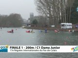 FINALE 1 (200m) C1 DAME JUNIOR - REGATE INTERNATIONALE DU PAS-DE-CALAIS 2012