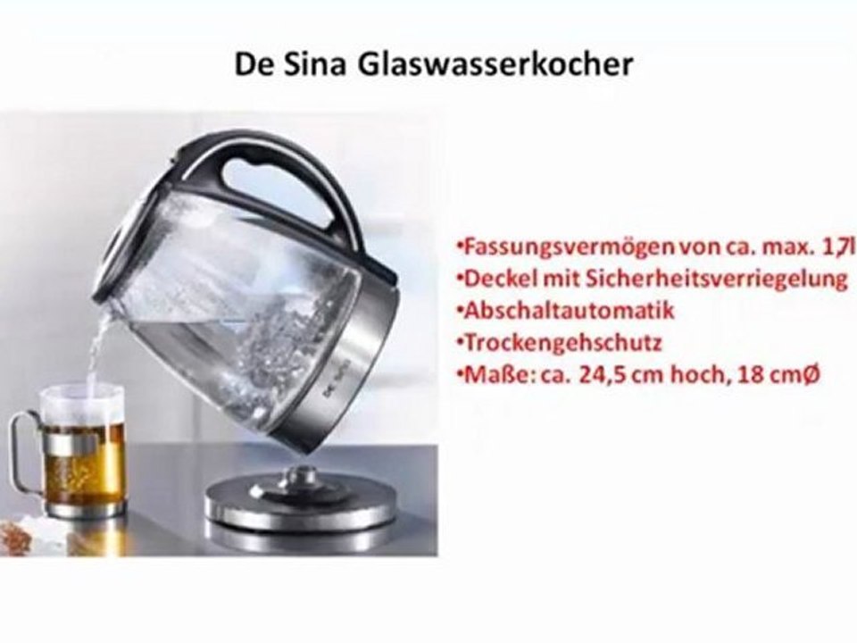 TOP 10 Wasserkocher Glas zu Kaufen