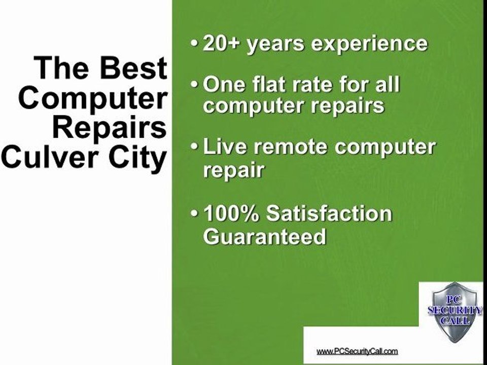 Best Computer Repair Culver City Culver City computer repair