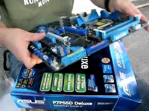 ASUS P7P55D Deluxe P55 LGA1156 Core i5 Motherboard Unboxing Linus Tech Tips