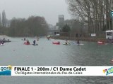 FINALE 1 (200m) C1 DAME CADET - REGATE INTERNATIONALE DU PAS-DE-CALAIS 2012