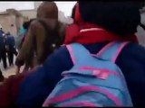 فري برس   هجوم قوات الاحتلال الاسدي على الاطفال بحي الصاخور بعد المظاهرة الطلابية 1 2 2012