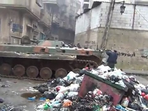 فري برس عملية الجيش الحر بالصفصافة الدبابات المنشقة 1 2 2012