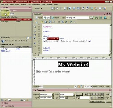 Basic html and css intro