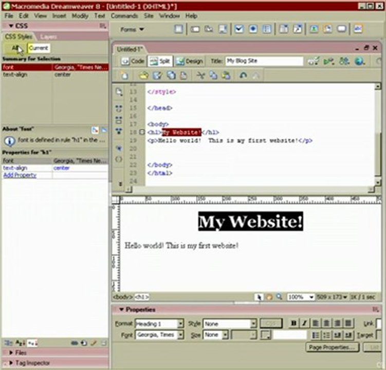 Basic html and css intro