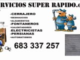 cerrajeros fontaneros 683337275 24h urgencias el Carmen Murcia persianas electricistas