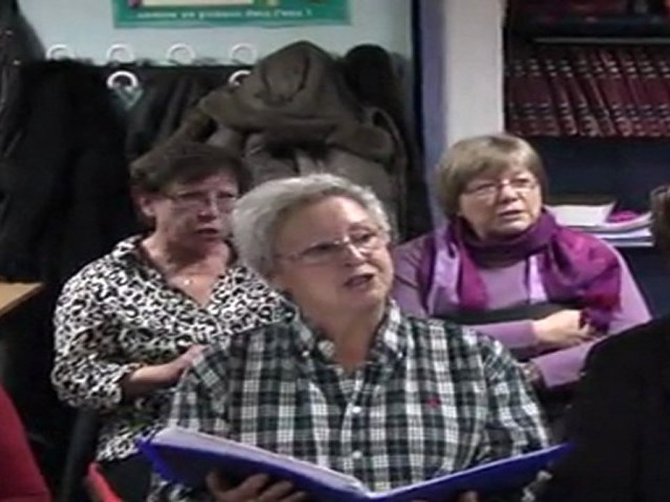 La Chorale de la JAD en répétions sous les yeux de France Télévisions