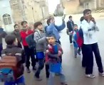 فري برس   حلب الباب    مظاهرة طلابية 31 1 2012