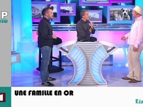 Zapping télé du 01/02/2012 - Grosse chute de J-L. Reichmann dans les 12 coups de midi !