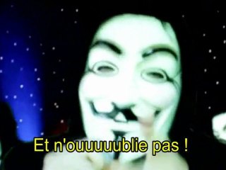 Le petit bonhomme en mousse version Anonymous