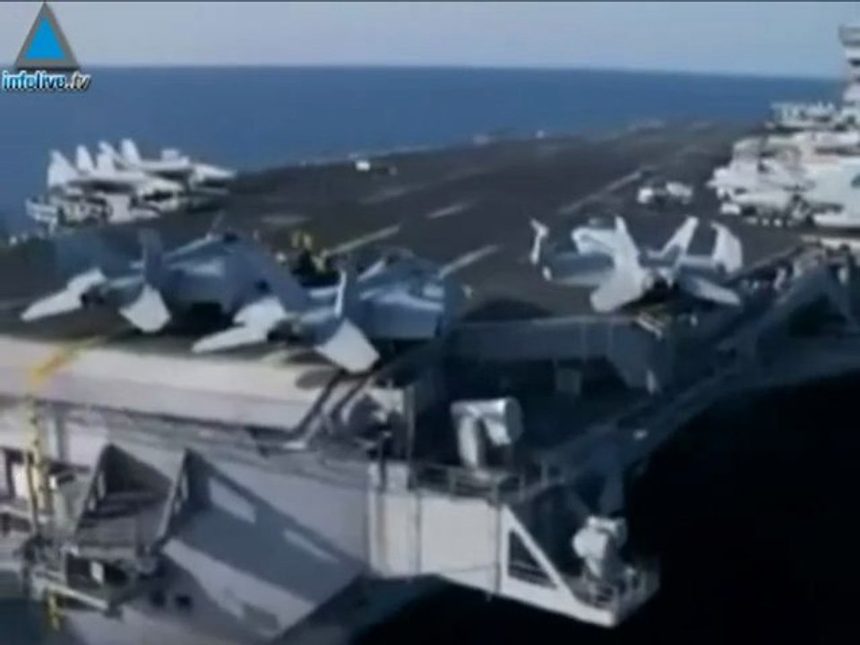 اسطول حربي اسرائيلي امريكي في طريقة للخليج