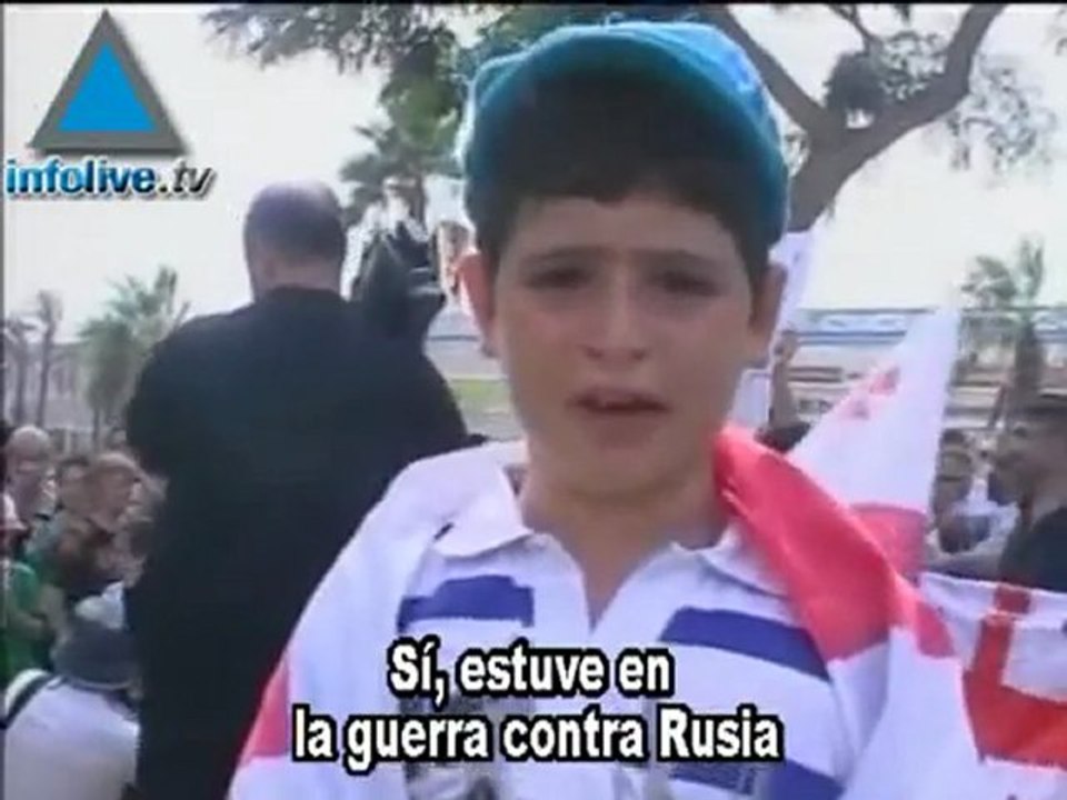 Inmigrantes de Georgia manifiestan en Israel