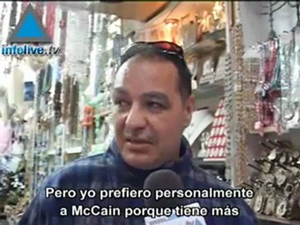 Palestinos dicen a Infolive.tv que Obama, McCain y Bush son