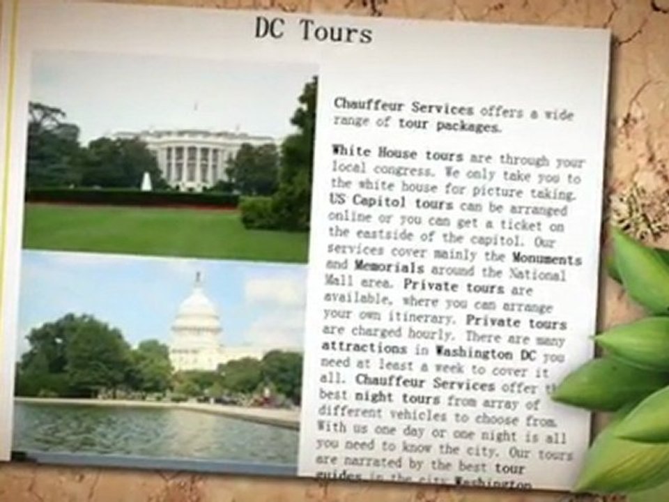 Washington DC Chauffeur Services