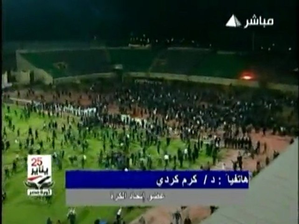 Egyptians killed after fans storm soccer field