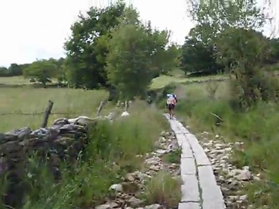 Le chemin est parti avec la pluie
