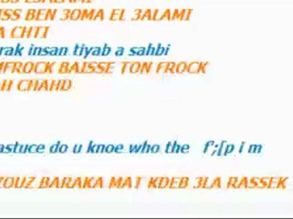 men antoum ya hacharat