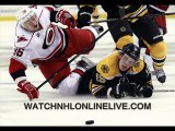 how can I watch Carolina vs Boston nhl game online