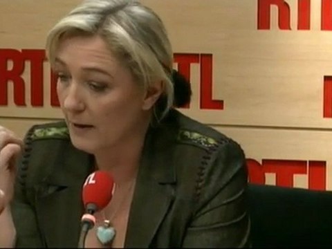 Marine Le Pen, candidate du Front national à la Présidentielle, répondait aux questions des auditeurs de RTL jeudi matin
