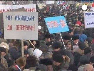 Moskova'da Putin karşıtı ve yanlısı gösteriler
