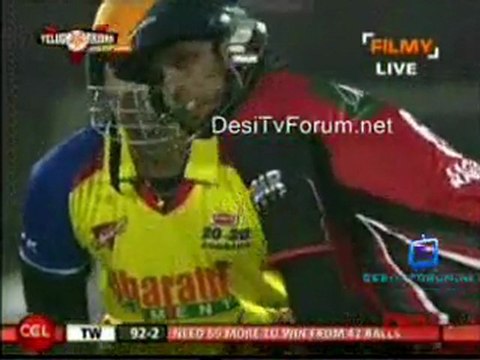 Telugu Warriors vs.Chennai Rhinos - Telugu Warriors Inning 13-14