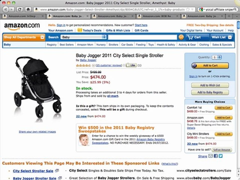 Review of the Baby Jogger 2011 City Select Stroller