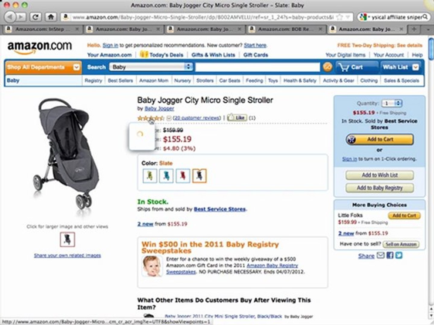 city micro stroller