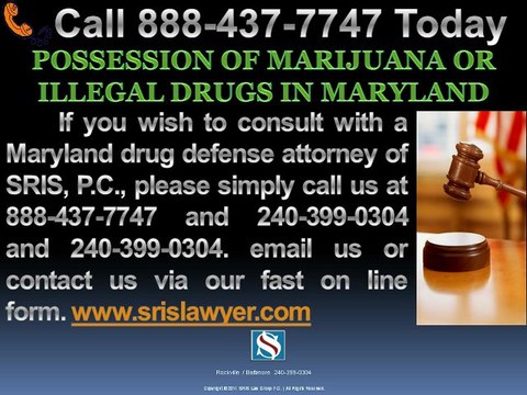 POSSESSION OF MARIJUANA OR ILLEGAL DRUGS IN MARYLAND