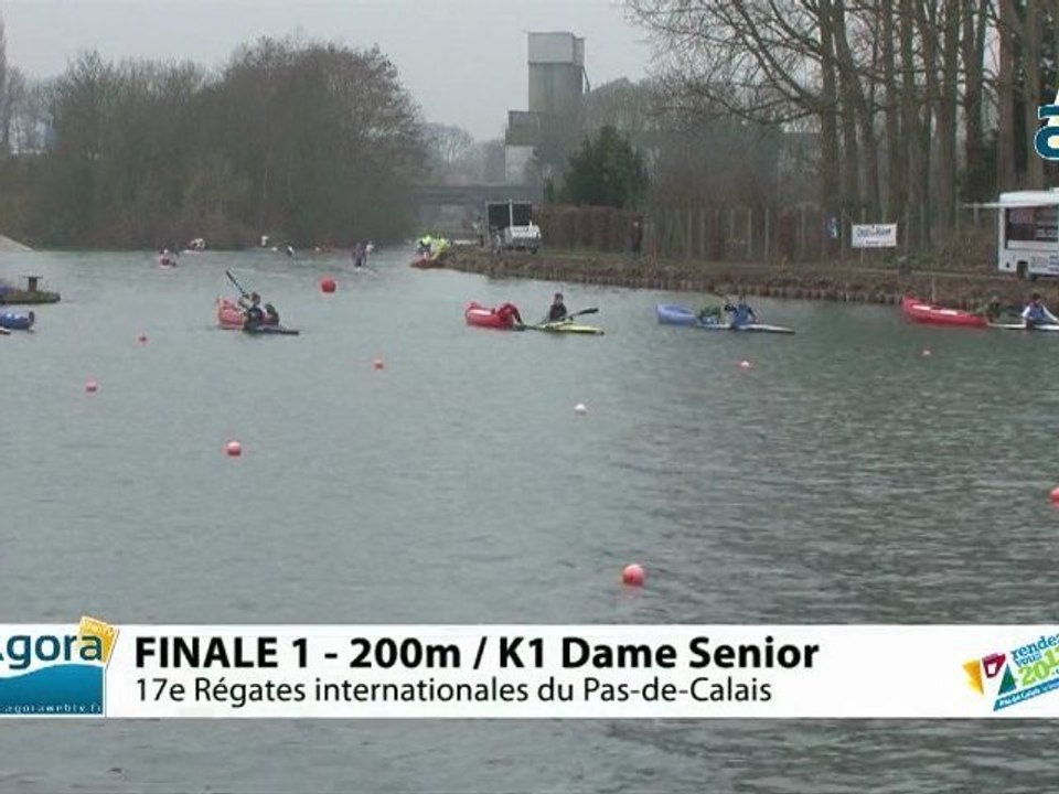 FINALE 1 (200m) K1 DAME SENIOR - REGATE INTERNATIONALE DU PAS-DE-CALAIS 2012