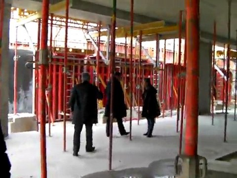 Visite du rez-de-chaussée de la future Cité de la musique du Pays de Romans