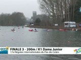 FINALE 3 (200m) K1 DAME JUNIOR - REGATE INTERNATIONALE DU PAS-DE-CALAIS 2012