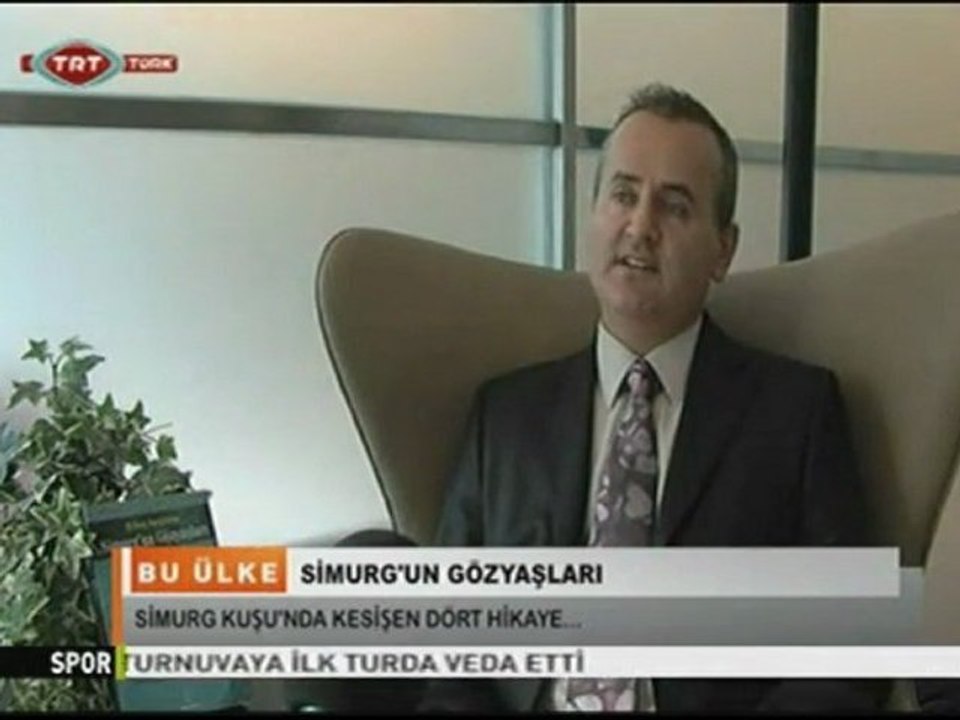 TRT Türk Bu Ülke adlı programda Erkan Sariyildiz Simurg'un Gözyaslari adli kitabını anlatiyor