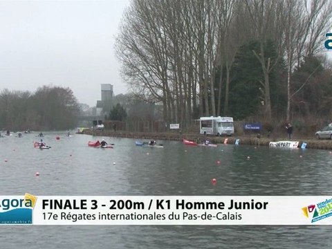 FINALE 3 (200m) K1 HOMME JUNIOR - REGATE INTERNATIONALE DU PAS-DE-CALAIS 2012