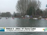 FINALE 3 (200m) K1 DAME CADET - REGATE INTERNATIONALE DU PAS-DE-CALAIS 2012