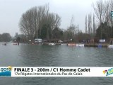 FINALE 3 (200m) C1 HOMME CADET - REGATE INTERNATIONALE DU PAS-DE-CALAIS 2012