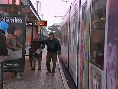 Public transport workers strike in Portugal