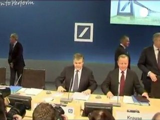 Deutsche Bank ganó un 76% menos en el cuarto trimestre
