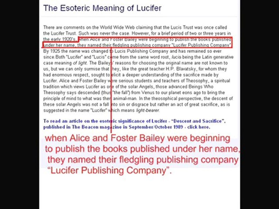 ONU Lucifer trust