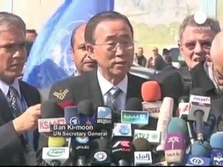 UN chief Ban Ki-moon's convoy attacked in Gaza