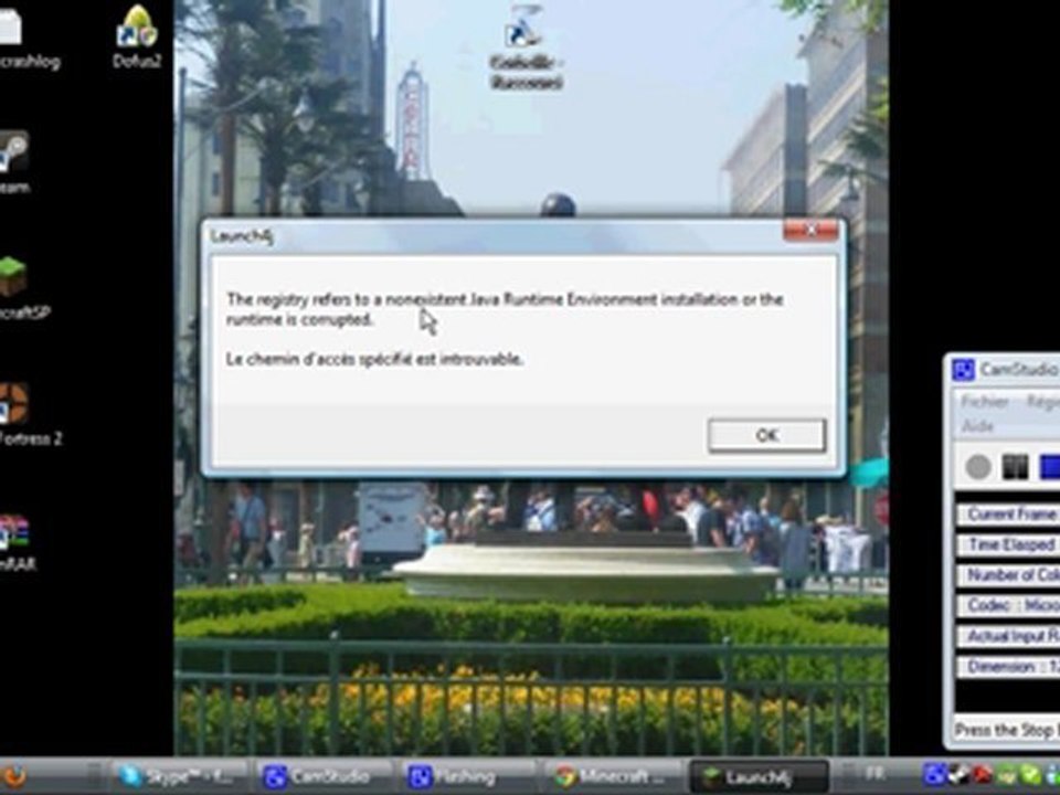 problème d'un serveur minecraft