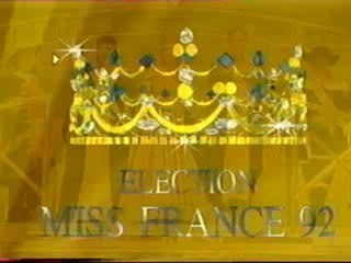 Miss France 1992 1ère partie