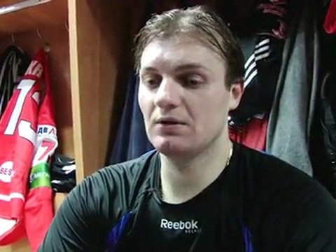 Сергей Борисов после игры с к.Динамо Минск 02.02.12.