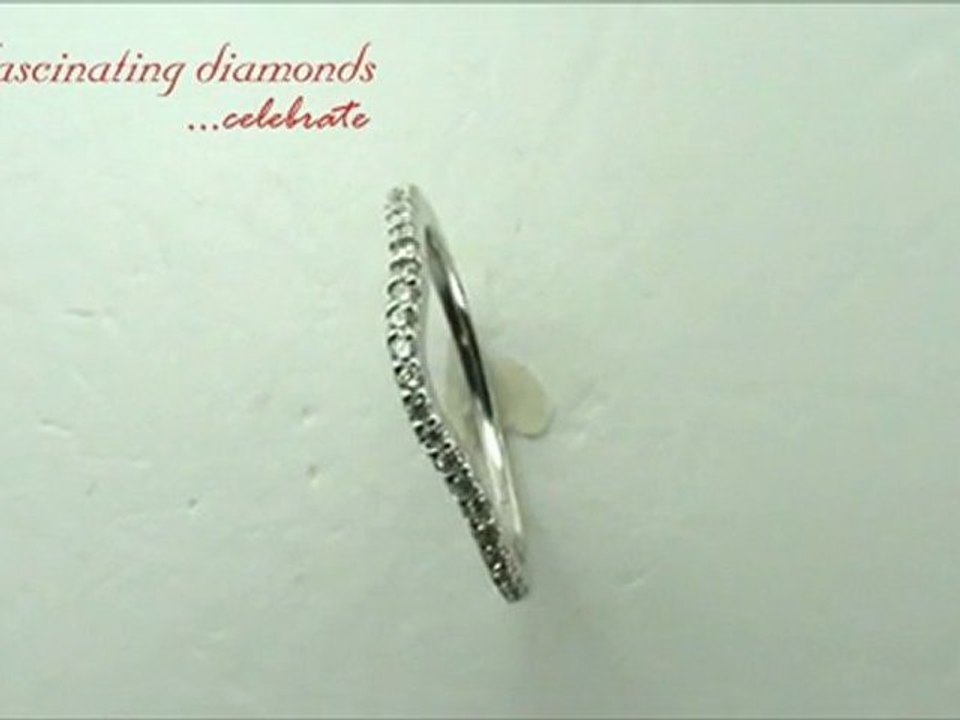 Round Diamond Wedding Anniversary Band Pave Set