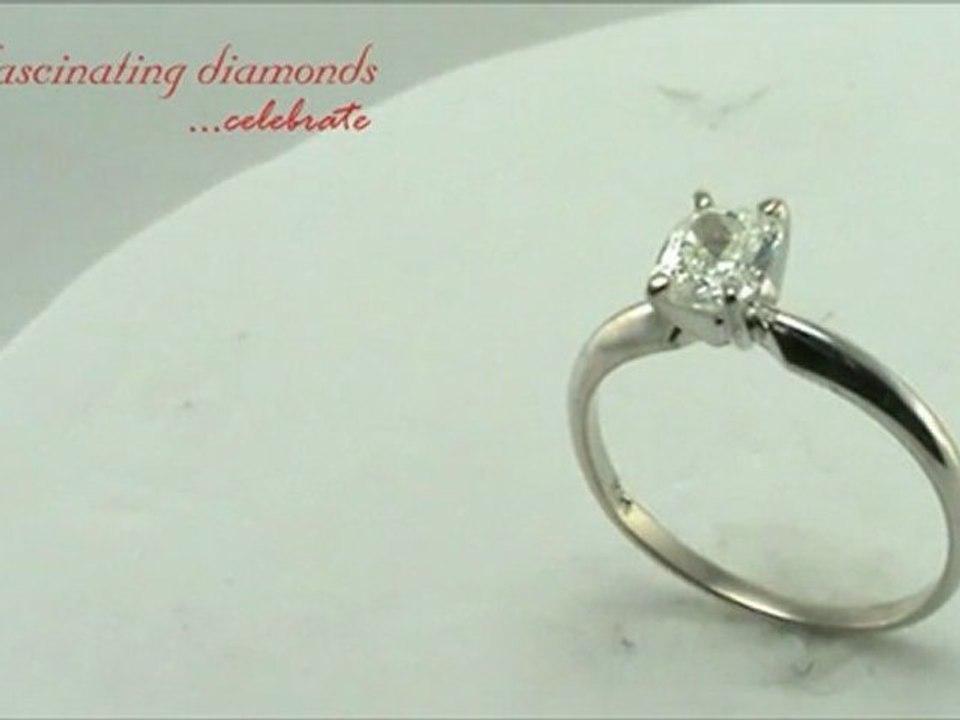 Cushion Cut Solitaire Diamond Engagement Ring In Prong Setting