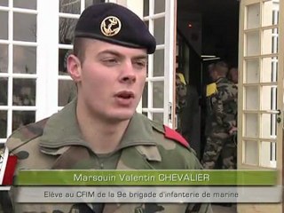 Premier baptême de promotion du CFIM de la 9e BIMa