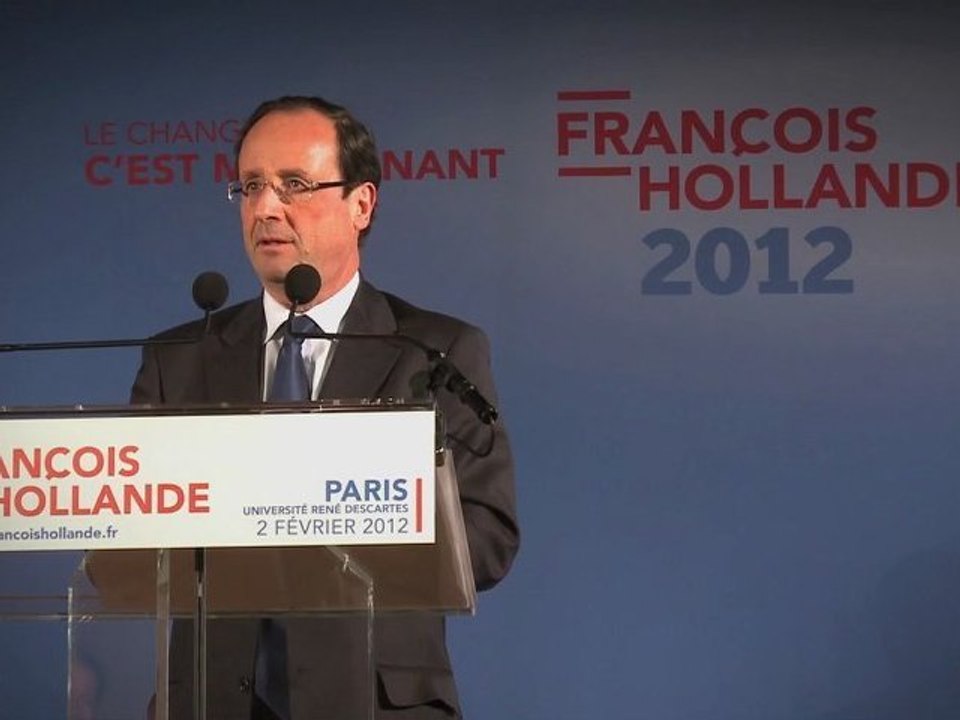 F. Hollande - Thème de la santé