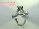 Round Cut Diamond Engagement Ring With Round Side Stones In Channel Setting