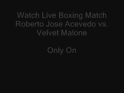 Live Boxing Streaming today