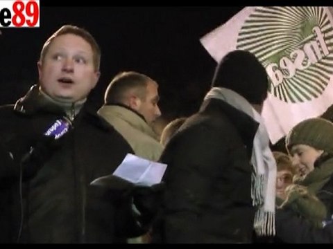 Damien Greffin devant le ministère de l'Environnement